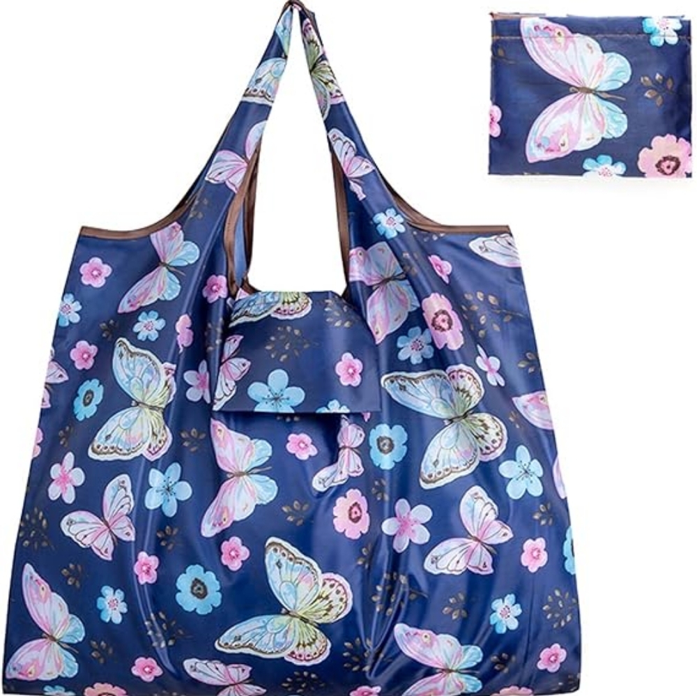 New Floral Butterfly lightweight tote - Picture 3 of 3